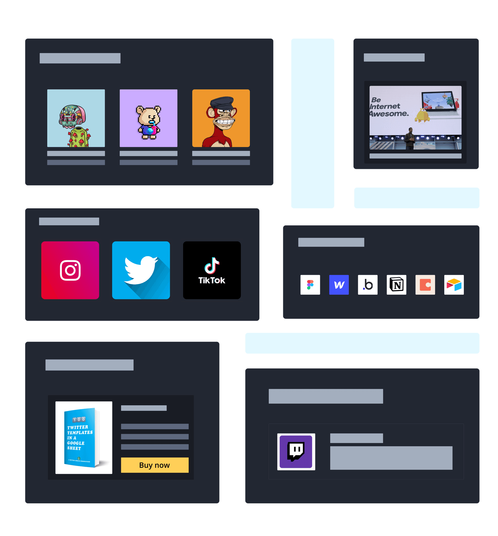 Biyo interface showing easy creation and sharing
